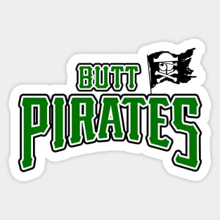 Butt Pirates Green Sticker